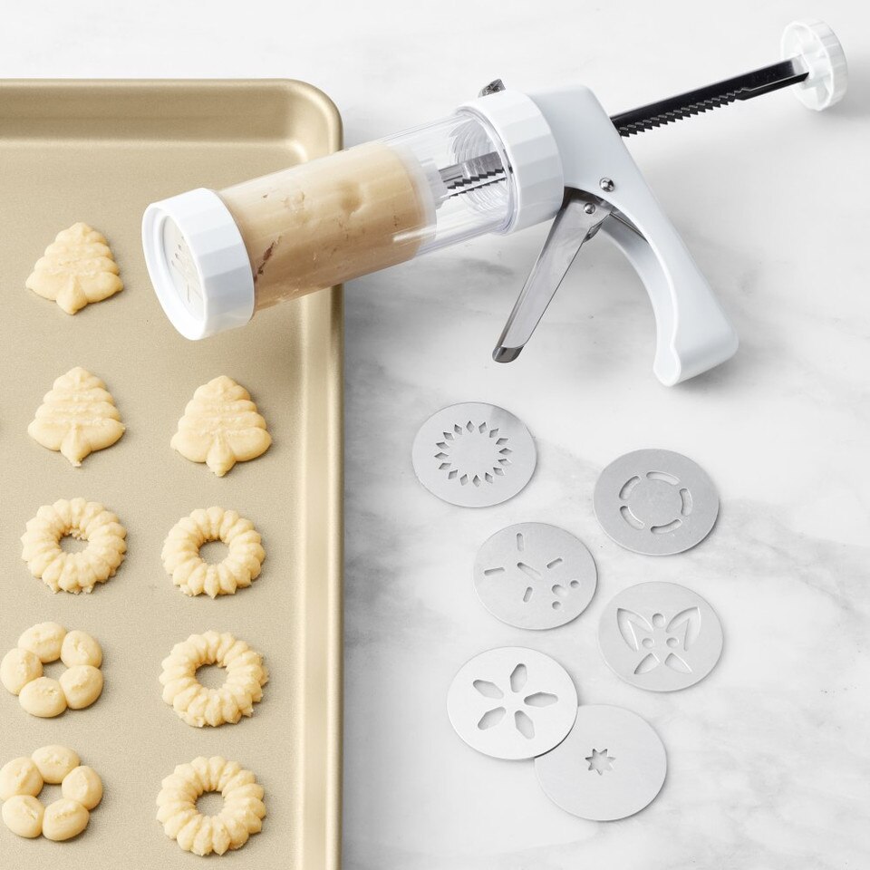 Williams Sonoma x Kuhn Rikon Spritz Cookie Press and Decorating 22Piece Set Williams Sonoma